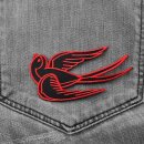 Aufnäher - Schwalbe - schwarz-rot <-- - Patch