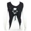Top with cut outs - Crop Top - Shirt - sleeveless -...
