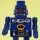 Roboter - Mechanical Robot - blau - Blechroboter