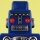 Roboter - Mechanical Robot - blau - Blechroboter