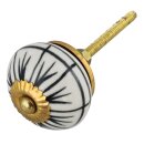 Möbelknauf aus Keramik Shabby Chic - Muster -...