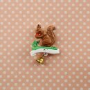 Pin - Squirrel & Bell - badge