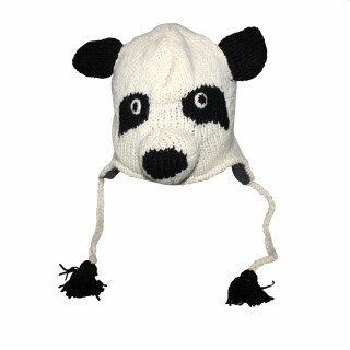 Wollmütze - Panda - Tiermütze
