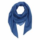 Cotton Scarf - blue - ultramarine blue - squared kerchief