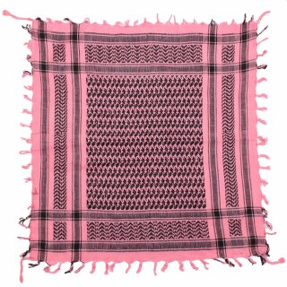 Bandana Palituch - rosa - schwarz - Kufiya PLO Kopftuch 55 x 55 cm
