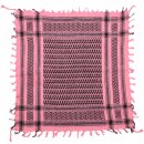 Bandana Palituch - rosa - schwarz - Kufiya PLO Kopftuch 55 x 55 cm