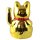 Glückskatze - Maneki-neko - Winkekatze - 20 cm - gold