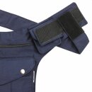 Gürteltasche - Buddy - blau - silberfarben - Bauchtasche - Hüfttasche