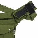 Gürteltasche - Buddy - grün-oliv - silberfarben - Bauchtasche - Hüfttasche