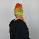 Woolen Hat - Teddy orange green - Animal Hat