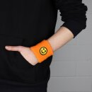 Schweißband bestickt - Smiler - orange