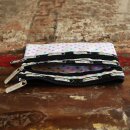 Zipper bag - cosmetic bag - makeup bag - colorful stars