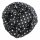 Cotton scarf - Stars 0,7 cm black - white Lurex multi-coloured - squared kerchief