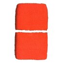 Schweißband einfarbig - orange - neonorange - 2er Set