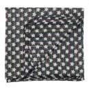 Cotton scarf - Stars 1,5 cm black - white Lurex multi-coloured - Rectangular scarf
