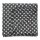 Baumwolltuch - Sterne 1,5 cm schwarz - weiß Lurex mehrfarbig 1 - quadratisches Tuch