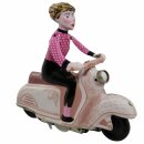 Blechspielzeug - Scooter Girl - Mädchen auf Motorroller -...