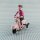 Blechspielzeug - Scooter Girl - Mädchen auf Motorroller - Roller - rosa hell