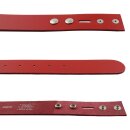 Gürtel ohne Schnalle - Ledergürtel - Belt - rot...