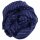 Cotton Scarf - blue - navy Lurex silver - squared kerchief