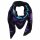 Cotton scarf - Skulls with sabre black - tie dye - squared kerchief