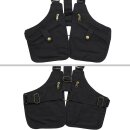 Holstertasche - Gürteltasche - Holsterweste - schwarz - messing