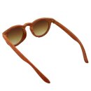 Sonnenbrille - Planet Woodlook - Retro Holzoptik - Retro - 6x5 cm