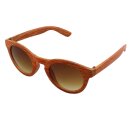 Sonnenbrille - Planet Woodlook - Retro Holzoptik - Retro - 6x5 cm