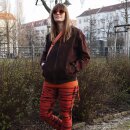 Sonnenbrille - Planet Woodlook - Retro Holzoptik - Retro - 6x5 cm