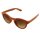 Sonnenbrille - Planet Woodlook - Retro Holzoptik - Retro - 6x5 cm