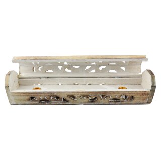 Incense stick holder - Incense box - wood - antique - ornamentation