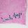 Scarf - summer scarf - inscription - with fringes - 90x190 cm - pink - neckerchief