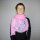 Scarf - summer scarf - inscription - with fringes - 90x190 cm - pink - neckerchief