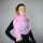 Scarf - summer scarf - inscription - with fringes - 90x190 cm - pink - neckerchief