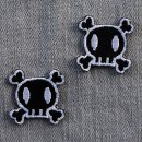 Aufnäher - Totenkopf - klein 2er Set - Patch