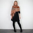Oversized Schal - weiches Material - XXL Kuschelschal - bestickt - Paisley Flower