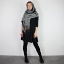 Oversized Schal - weiches Material - XXL Kuschelschal - bestickt - Paisley Flower