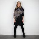 Oversized Schal - weiches Material - XXL Kuschelschal - bestickt - Paisley Leaf