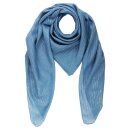 Baumwolltuch - blau - petrol Lurex silber - quadratisches...