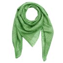 Baumwolltuch - grün - grasgrün Lurex silber -...