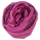 Baumwolltuch - Indisches Muster 1 - magenta - quadratisches Tuch