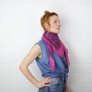 Baumwolltuch - Indisches Muster 1 - magenta - quadratisches Tuch