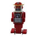Roboter - Feuerwehrmann - Fire Man - rot - Blechroboter