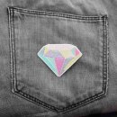 Aufnäher - Diamant - Juwel - bunt pastell - Patch