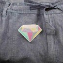 Aufnäher - Diamant - Juwel - bunt pastell - Patch