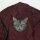 Patch XL - Cat head - eyes green - back patch