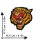 Patch XL - Tiger head yellow - back patch