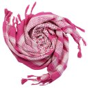 Palituch - pink - weiß - Kufiya PLO Tuch