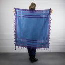 Kufiya - purple - turquoise - Shemagh - Arafat scarf