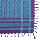 Kufiya - purple - turquoise - Shemagh - Arafat scarf